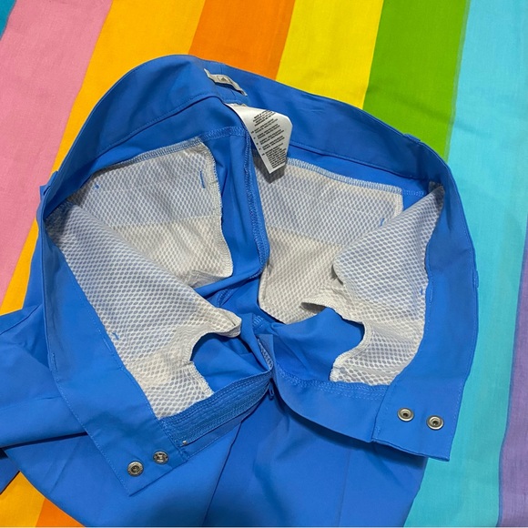 Adidas Stretchy Golf Blue Essentials 7" Flat Front Shorts Women's 12 Athletic - Picture 7 of 13